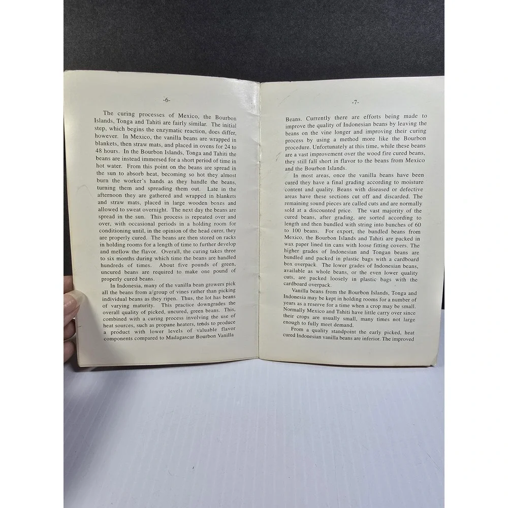 The Story of Vanilla, Educational Paperback Book By Chat Nielsen Jr. With Photos